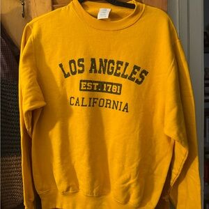 Vintage Yellow Los Angeles California Sweatshirt